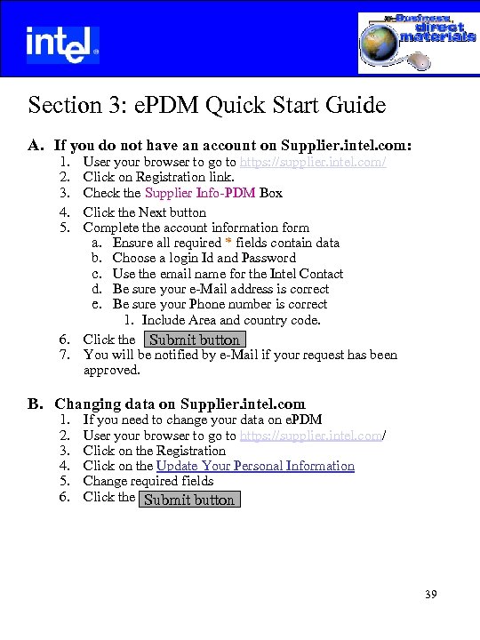  Section 3: e. PDM Quick Start Guide A. If you do not have