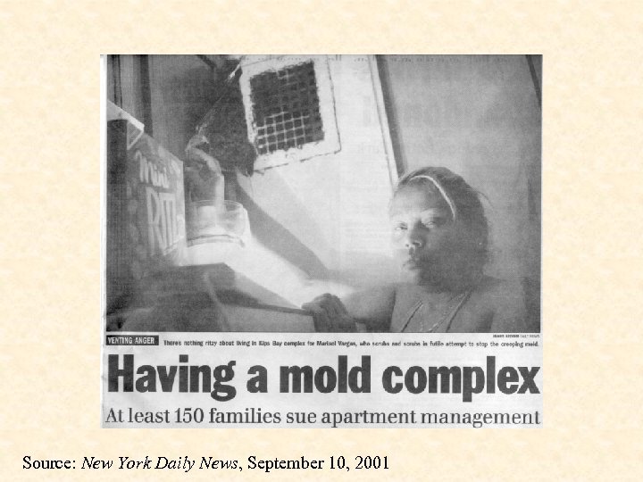 Source: New York Daily News, September 10, 2001 