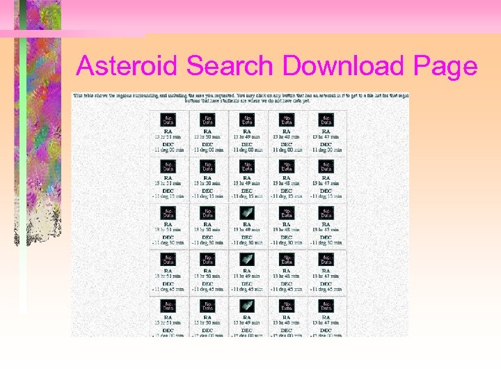 Asteroid Search Download Page 