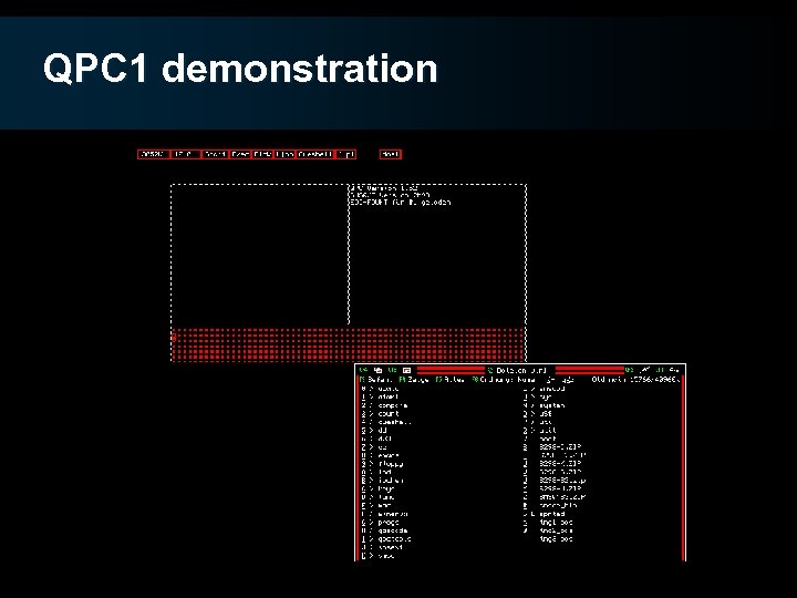 QPC 1 demonstration 