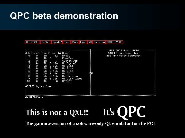 QPC beta demonstration 