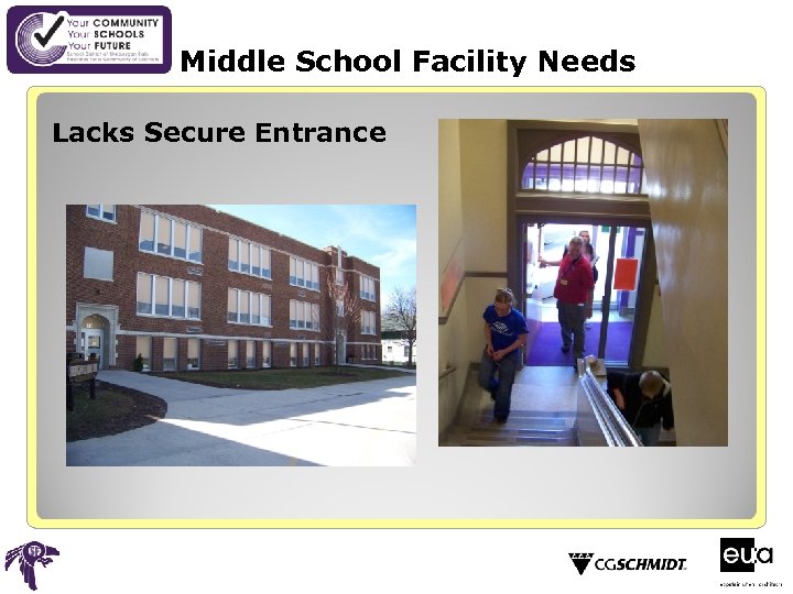 Middle School Facility Needs Lacks Secure Entrance 