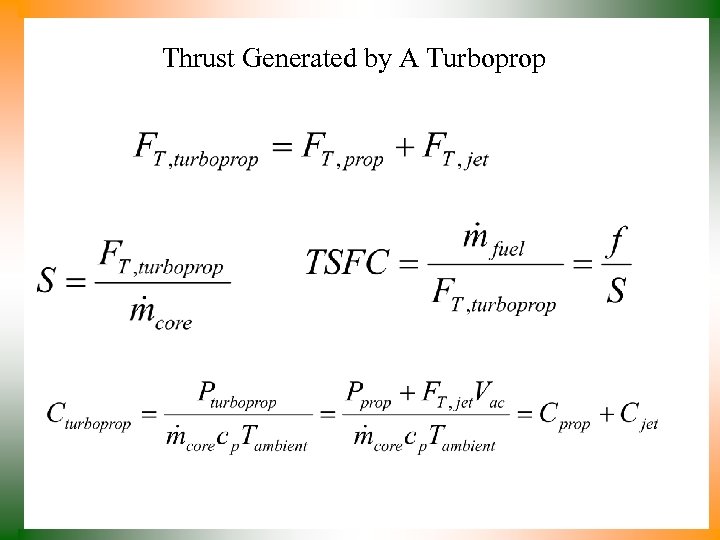 Thrust Generated by A Turboprop 