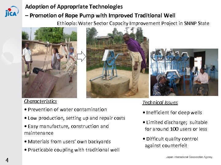 Adoption of Appropriate Technologies – Promotion of Rope Pump with Improved Traditional Well Ethiopia: