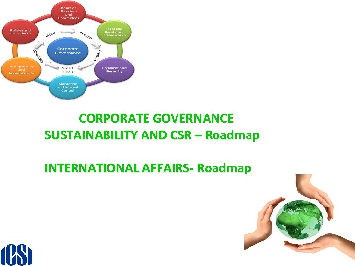 CORPORATE GOVERNANCE SUSTAINABILITY AND CSR – Roadmap INTERNATIONAL AFFAIRS- Roadmap 13 