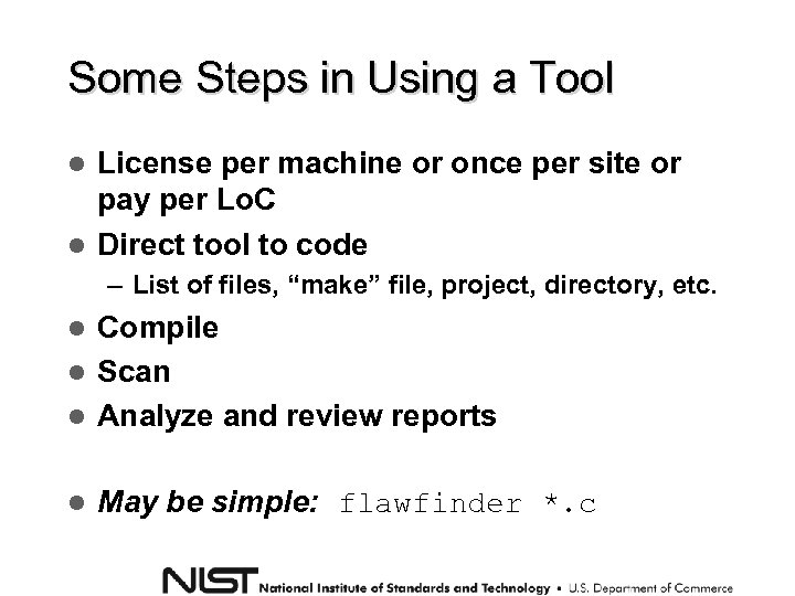 Some Steps in Using a Tool License per machine or once per site or