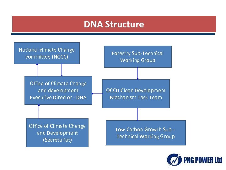 DNA Structure National climate Change committee (NCCC) Office of Climate Change and development Executive