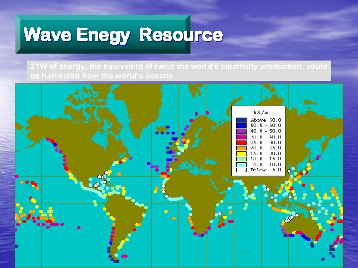 Wave Enegy Resource 2 TW of energy, the equivalent of twice the world’s electricity