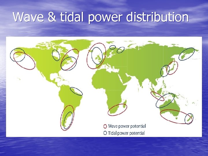 Wave & tidal power distribution 