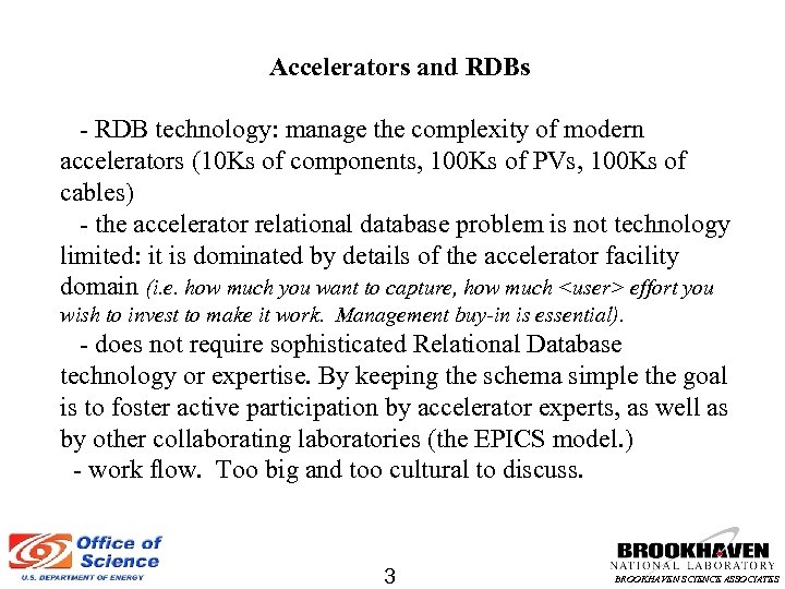 Accelerators and RDBs - RDB technology: manage the complexity of modern accelerators (10 Ks