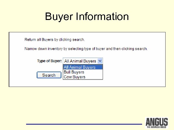Buyer Information 
