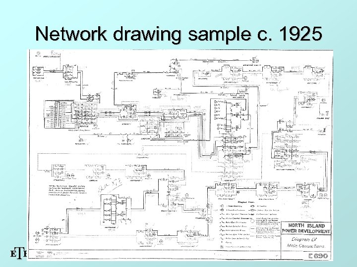 Network drawing sample c. 1925 T E H 