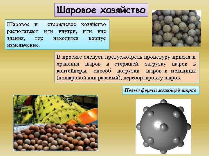 Шаровое хозяйство Шаровое и стержневое хозяйство располагают или внутри, или вне здания, где находится