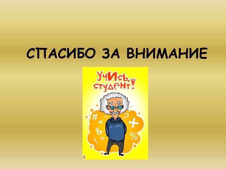 СПАСИБО ЗА ВНИМАНИЕ 