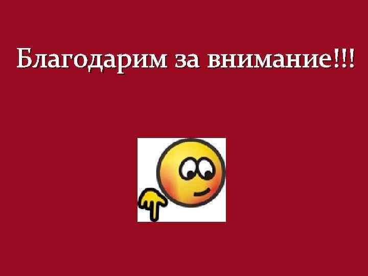 Благодарим за внимание!!! 