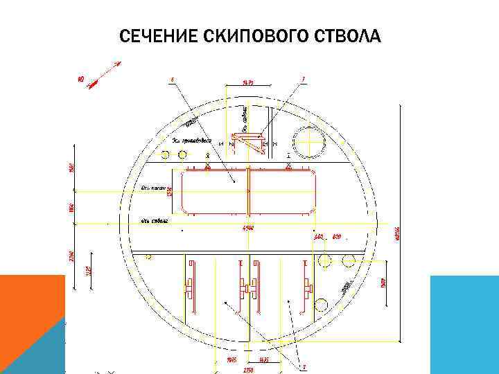 Чертеж ствола шахты