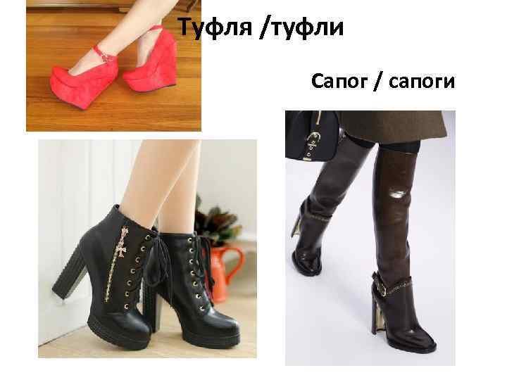 Туфля /туфли Сапог / сапоги 