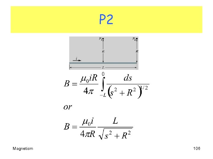 P 2 Magnetism 106 