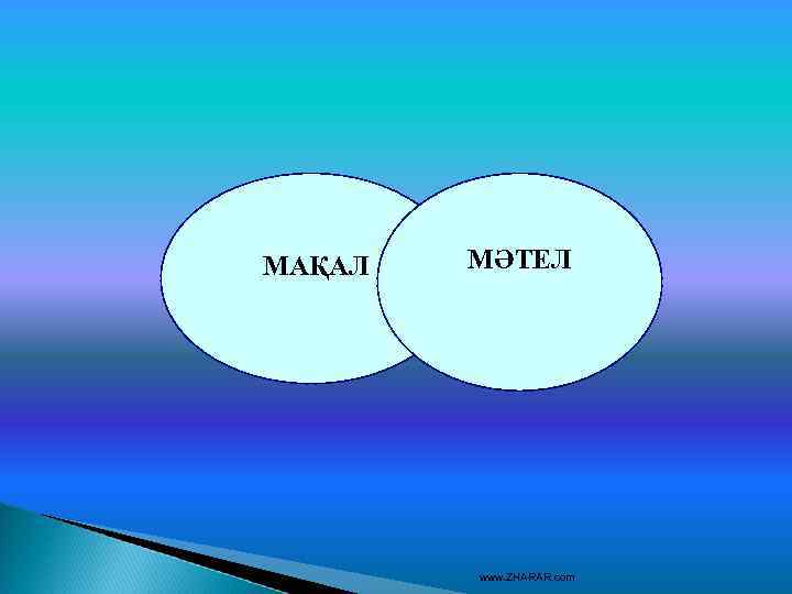 МАҚАЛ МӘТЕЛ www. ZHARAR. com 