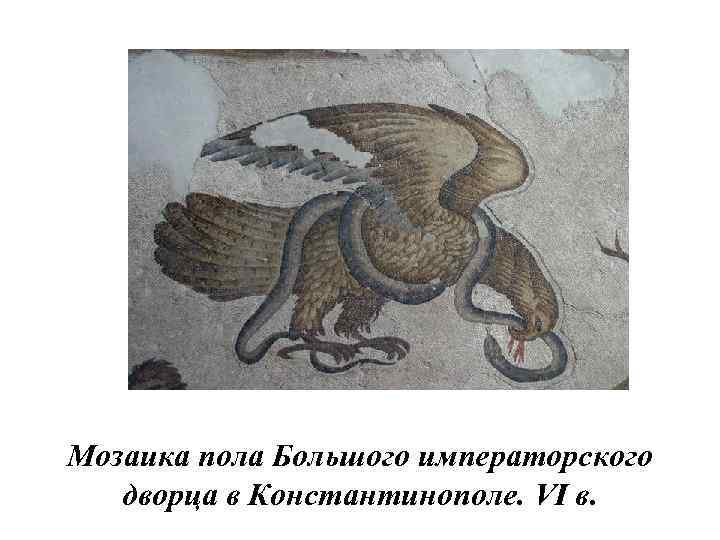 Мозаика пола Большого императорского дворца в Константинополе. VI в. 