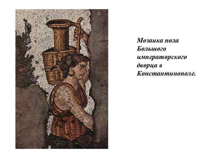 Мозаика пола Большого императорского дворца в Константинополе. 