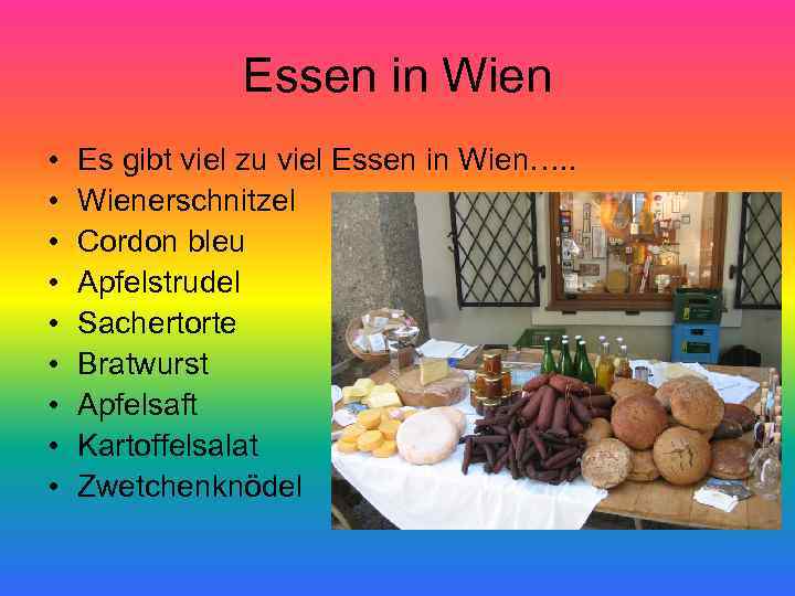 Essen in Wien • • • Es gibt viel zu viel Essen in Wien….