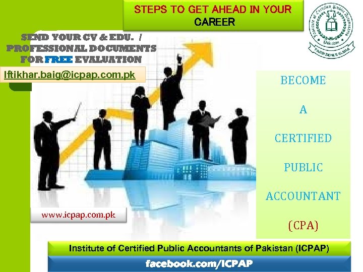 STEPS TO GET AHEAD IN YOUR CAREER SEND YOUR CV & EDU. / PROFESSIONAL