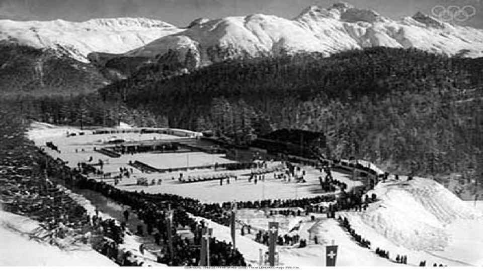  • The first postwar Olympic Winter Games took Swiss St. Moritz, the former