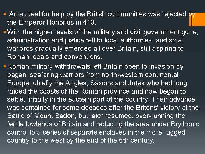 § An appeal for help by the British communities was rejected by the Emperor