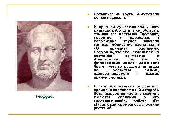 n n И вряд ли существовали у него крупные работы в этой области, так