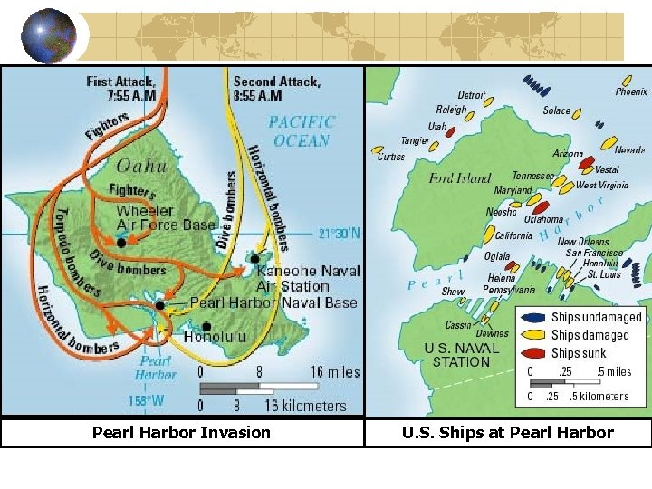Pearl Harbor Invasion U. S. Ships at Pearl Harbor 