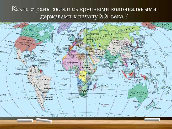 Какие страны являлись крупными колониальными державами к началу XX века ? 