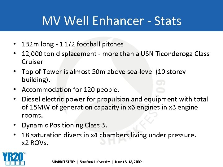 MV Well Enhancer - Stats • 132 m long - 1 1/2 football pitches