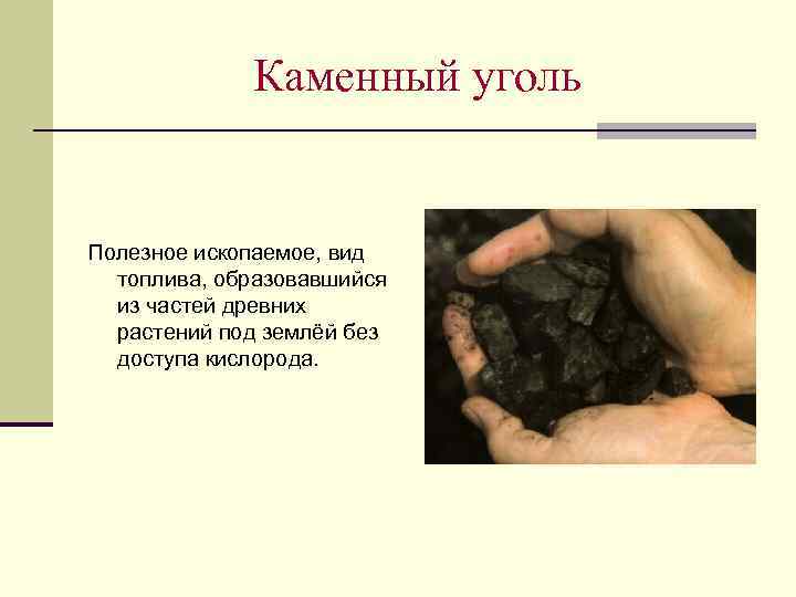 Чем полезен каменный уголь