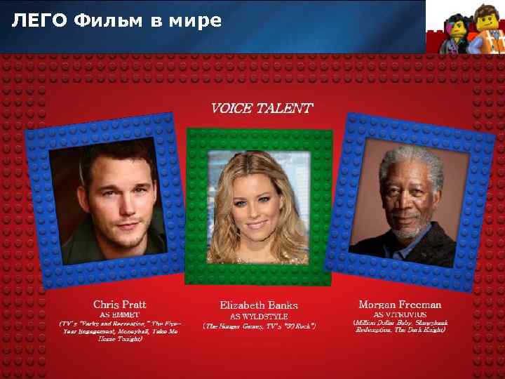 ЛЕГО Фильм в мире © 2013 The LEGO Group Page 3 