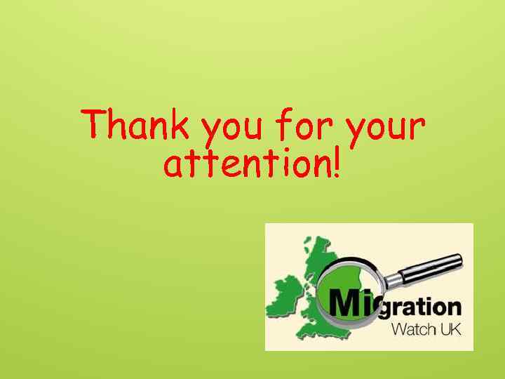 Thank you for your attention! 