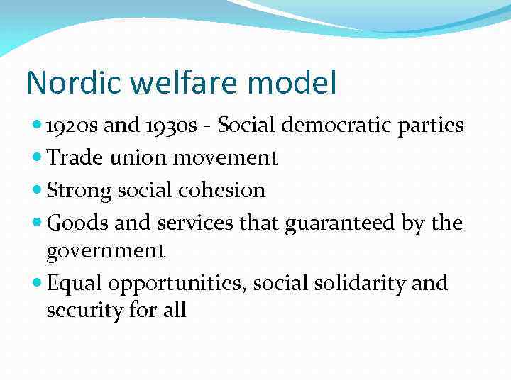 Characteristics Of Nordic Society Made By Moreva Anastasia