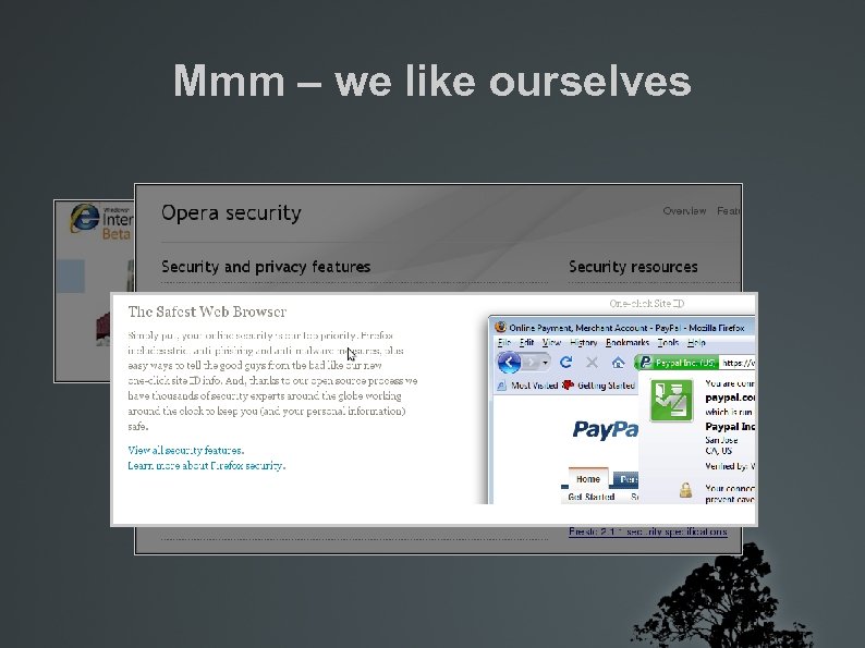 Mmm – we like ourselves 