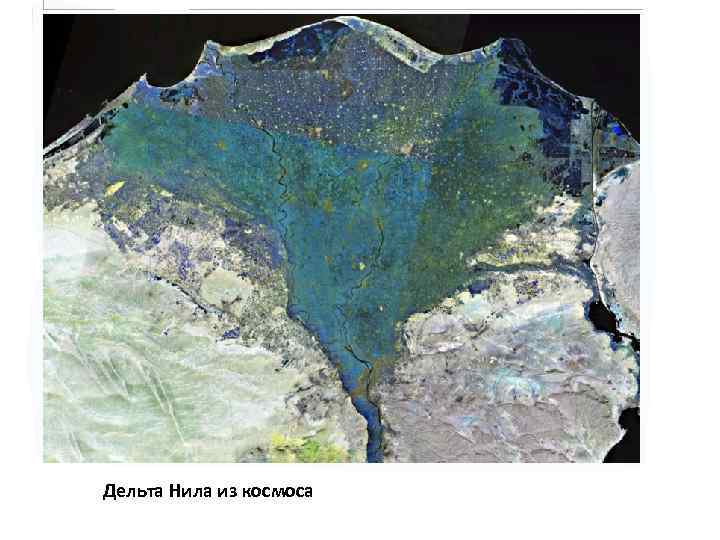 Дельта Нила из космоса 