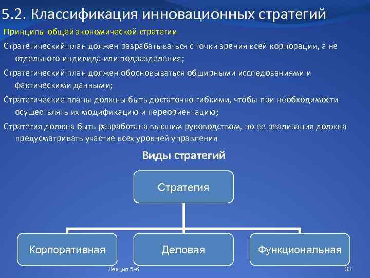 Стратегия инновационного проекта пример