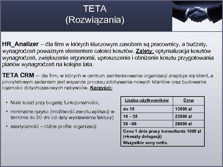 TETA (Rozwiązania) HR_Analizer – dla firm w których kluczowym zasobem są pracownicy, a budżety,