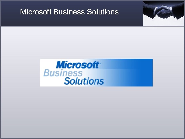 Microsoft Business Solutions 