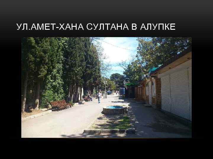 УЛ. АМЕТ-ХАНА СУЛТАНА В АЛУПКЕ 
