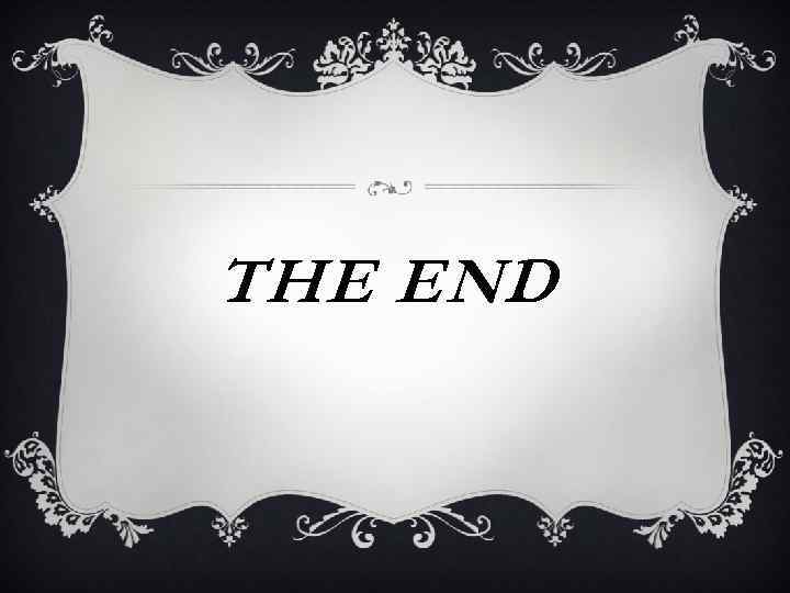 THE END 