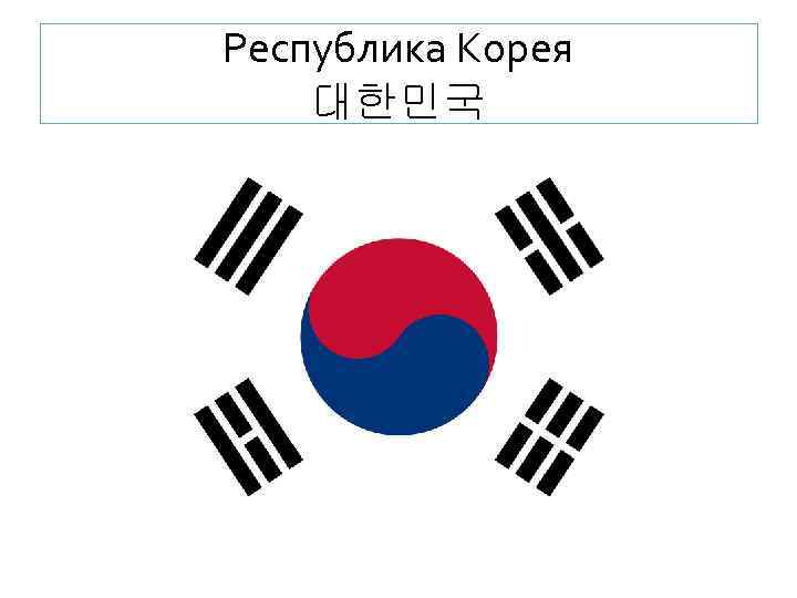 Республика Корея 대한민국 