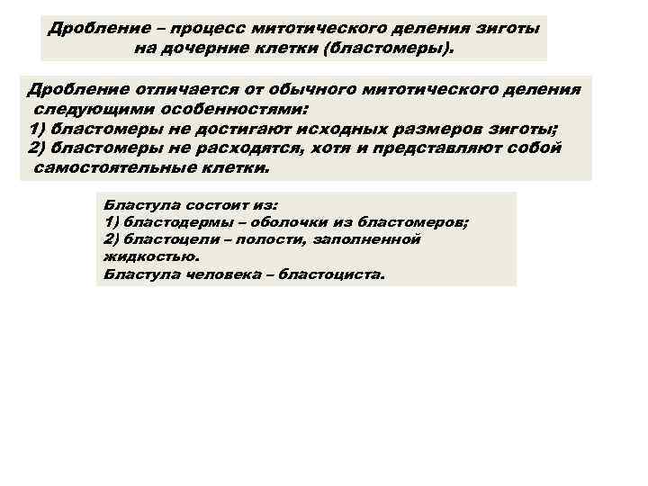 Чем дробление отличается. Особенности митотический делений дробления. Чем характеризуется процесс дробления. Дробление и дочерние компании. Чем обычное деление клеток отличается от дробления.