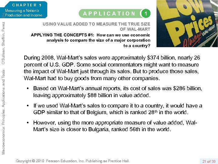 Macroeconomics: Principles, Applications, and Tools O’Sullivan, Sheffrin, Perez 6/e. CHAPTER 5 Measuring a Nation’s