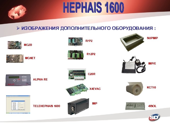 Ø ИЗОБРАЖЕНИЯ ДОПОЛНИТЕЛЬНОГО ОБОРУДОВАНИЯ : R 7 P 2 SUPIMP MG 2 B R