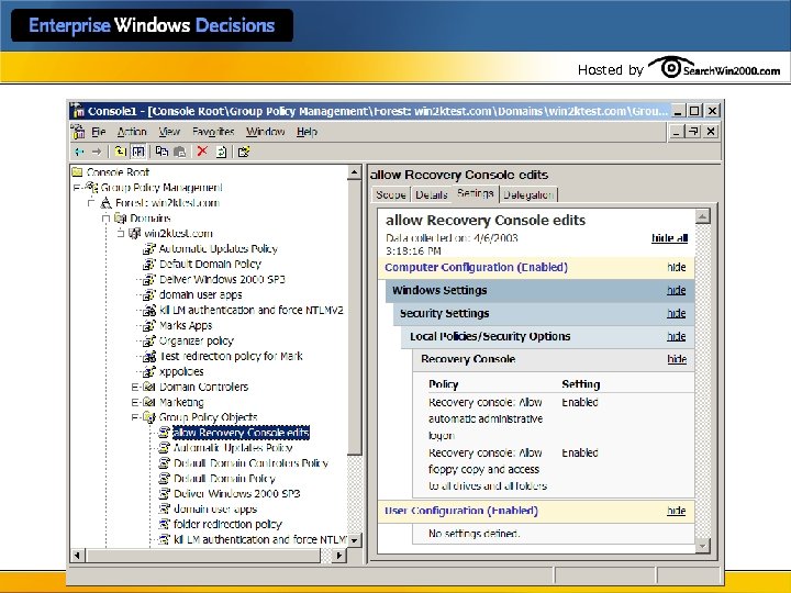 Hosted by GPMC Opening Screen 