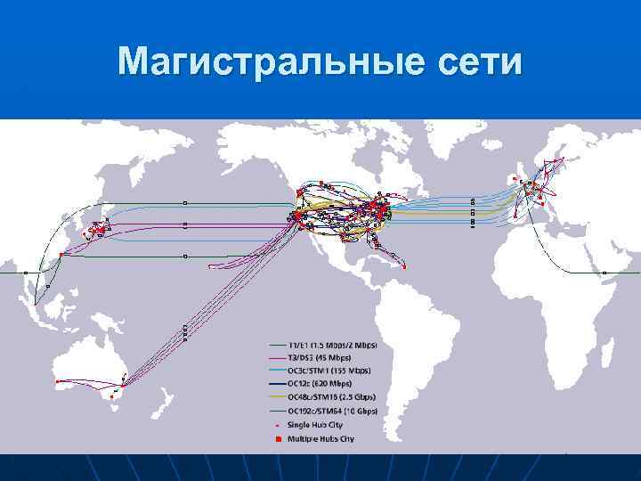 Карта интернет кабелей в россии